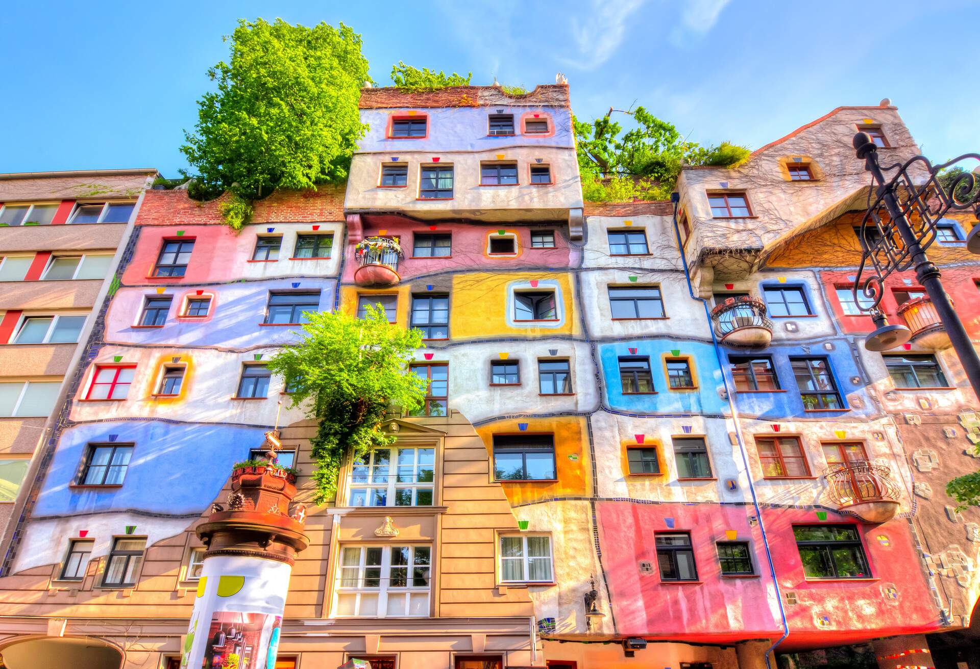 Hundertwasser house in Vienna, Austria